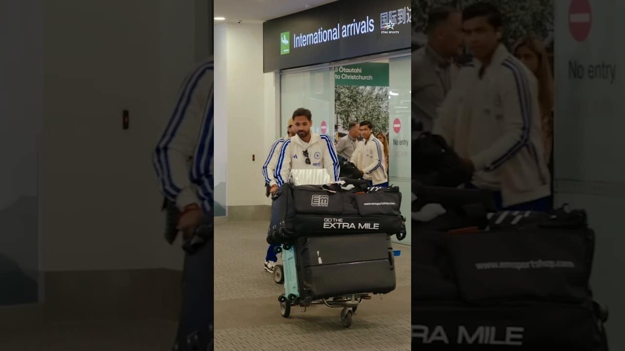 The Indian Cricket Team arrives in Christchurch! | #NZvIND